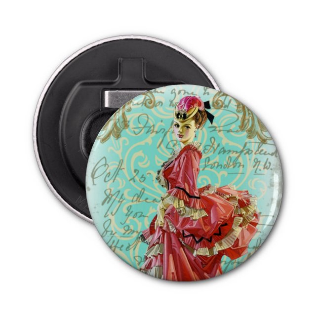 La Belle Epoque - Button Bottle Opener (Front)