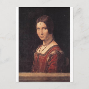 La Belle Ferronniere by Leonardo Da Vinci Postcard