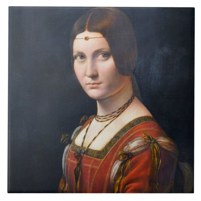 La Belle Ferronniere Ceramic Tile (Front)