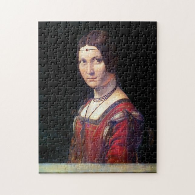 La Belle Ferronniere, Leonardo da Vinci Jigsaw Puzzle (Vertical)