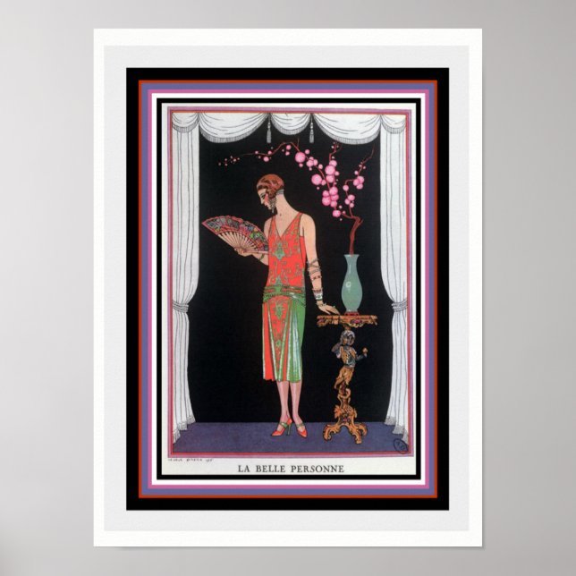 "La Belle Personne" Deco Print by Barbier 12 x 16 (Front)
