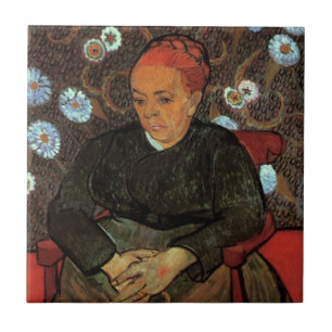 La Berceuse (Augustine Roulin) by Vincent van Gogh Ceramic Tile