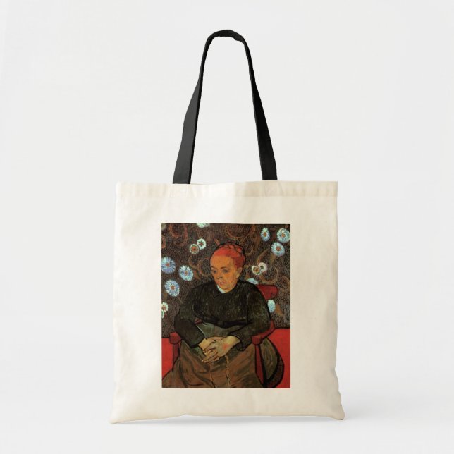 La Berceuse (Augustine Roulin) by Vincent van Gogh Tote Bag (Front)