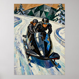 LA BOBEUSE (The Bobsledder) V2 Poster