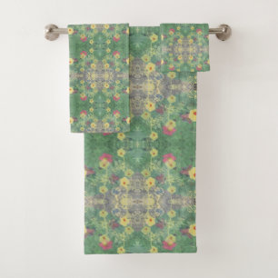 La Boca Wildflower Symmetry Bath Towel Set