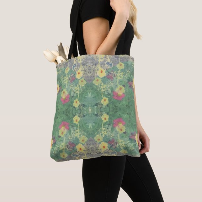 La Boca Wildflower Symmetry Tote Bag (Close Up)