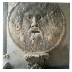 La Bocca di Verita (The Mouth of Truth) (photo) Ceramic Tile