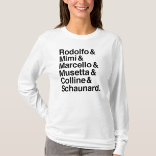 La Bohème characters shirt