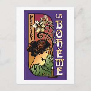 La Boheme, Opera Postcard