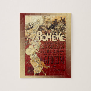 La Boheme ~ Puccini Opera 1896 Poster ~ Jigsaw Puzzle