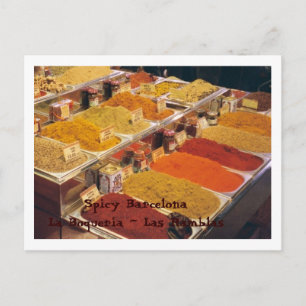 La Boqueria - Spices for Your Meal Postcard