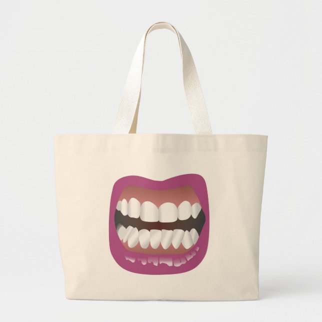 La Bouche Large Tote Bag (Front)