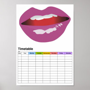 La Bouche / The Mouth / Timetable Poster