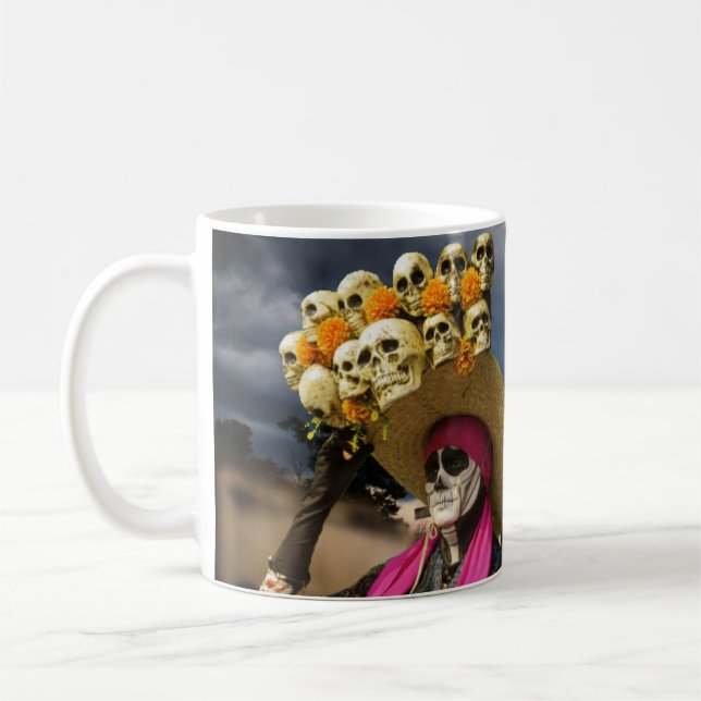 La Calavera Catrina Coffee Mug (Left)