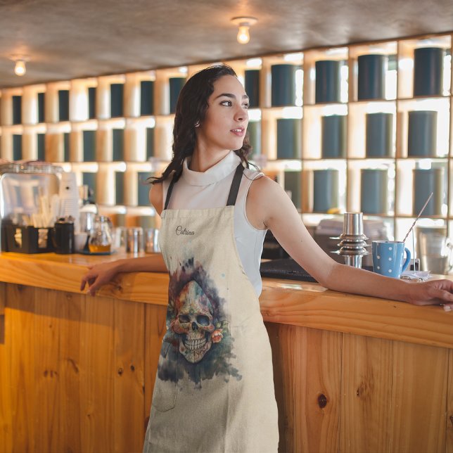 La Calavera Hermosa, custom Apron (Creator Uploaded)