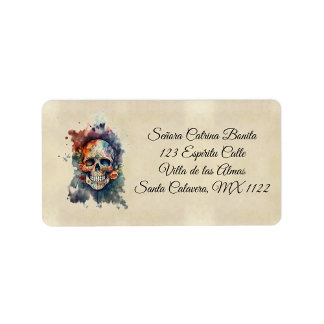La Calavera Hermosa, custom Label