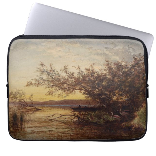 La Camargue, Coucher De Soleil – Félix Ziem Laptop Sleeve (Front)