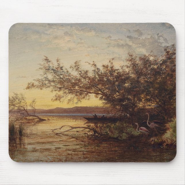 La Camargue, Coucher De Soleil – Félix Ziem Mouse Pad (Front)