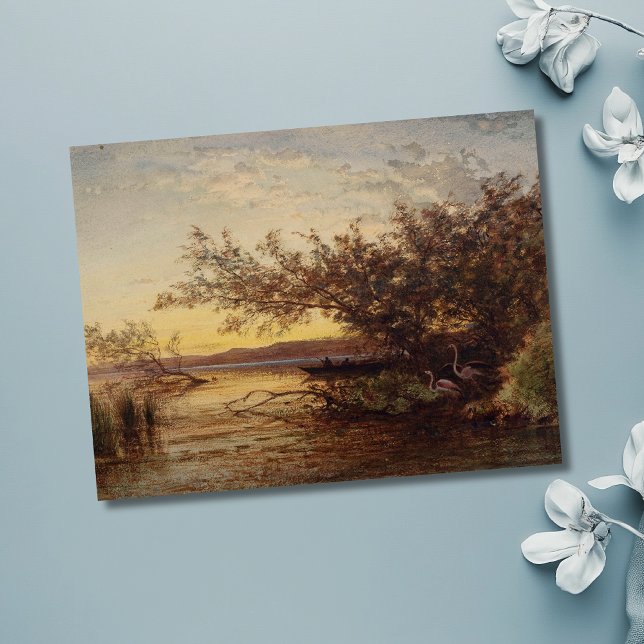 La Camargue, Coucher De Soleil – Félix Ziem Postcard (Creator Uploaded)