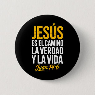La Camisa De Jesus En Espanol Christian Spanish  6 Cm Round Badge