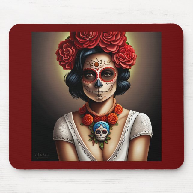 La Catrina Art Mouse Pad (Front)