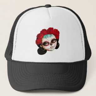 La Catrina - Dia de Los Muertos Girl Trucker Hat