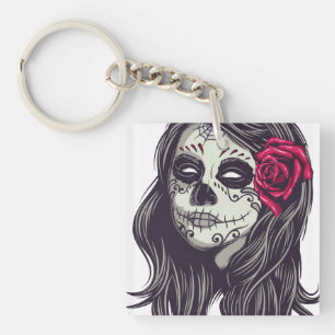 La Catrina - Dia De Los Muertos Key Ring