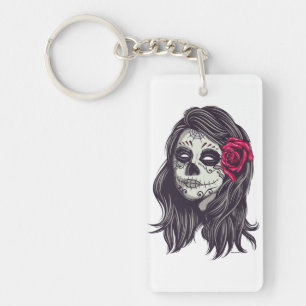 La Catrina - Dia De Los Muertos Key Ring