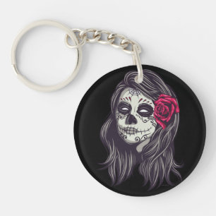 La Catrina - Dia De Los Muertos Key Ring