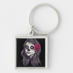 La Catrina - Dia De Los Muertos Key Ring