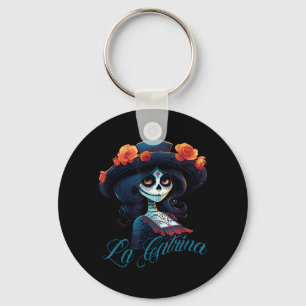 La Catrina Dress Stylish Day Of The Government Key Ring