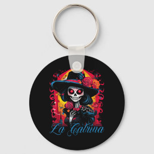 La Catrina Dress Stylish Day Of The Government Key Ring