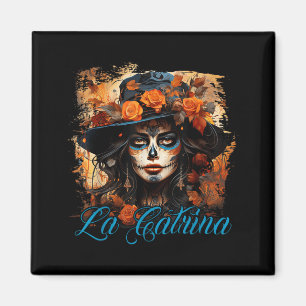 La Catrina Dress Stylish Day Of The Government Magnet