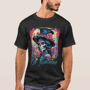 La Catrina Dress Stylish Day Of The Government T-Shirt