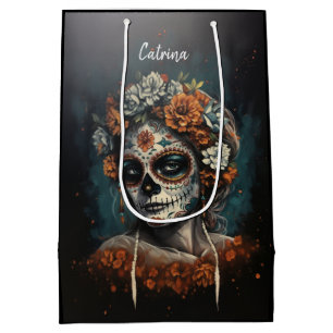 La Catrina Eternal Spirit Dia de los Muertos Medium Gift Bag