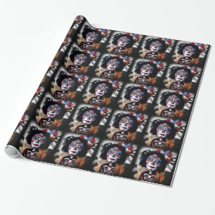 La Catrina Invokes the Spirits of the Ancestors Wrapping Paper