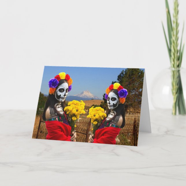 La Catrina Party Invitation. Card (Front)