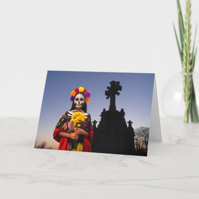 La Catrina Party Invitation. Card (Front)