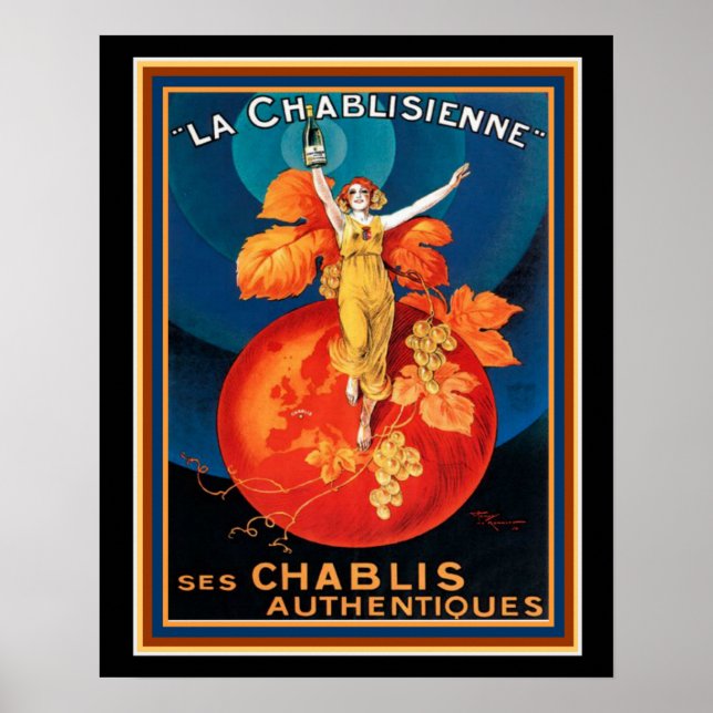 La Chablisienne Art Deco Poster 16 x 20 (Front)