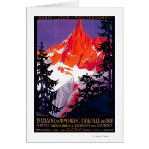 La Chaine De Mont-Blanc Vintage PosterEurope