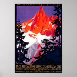 La Chaine De Mont-Blanc Vintage PosterEurope Poster