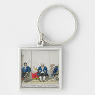 La Chambre Divisee en Trois Partis Key Ring
