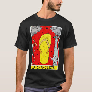 La Chancleta The Flip Flop Tarot Card  Latina Lati T-Shirt