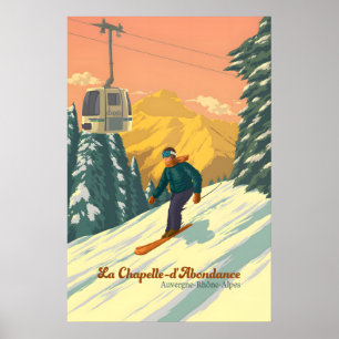 La Chapelle dAbondance Ski Resort Travel Poster