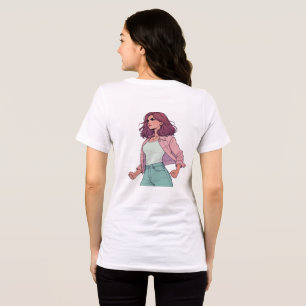LA CHICA BRAVA "FIERCE LATINA BACK" BLACK Tri-Blend SHIRT