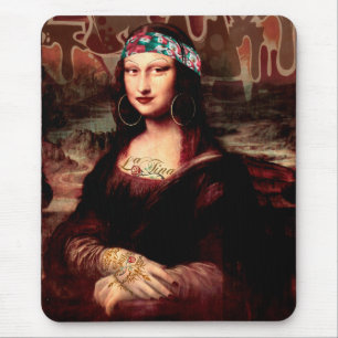 La Chola Mona Lisa Mexican Mouse Pad