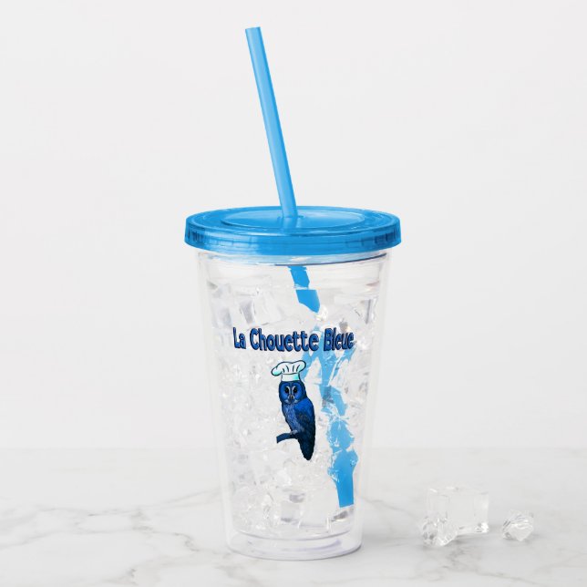 La Chouette Bleue Cafe Acrylic Tumbler (Front Ice)