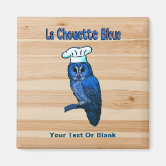 La Chouette Bleue Cafe Magnet