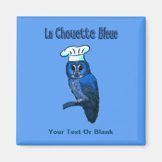La Chouette Bleue Cafe Magnet