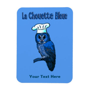 La Chouette Bleue Cafe Magnet
